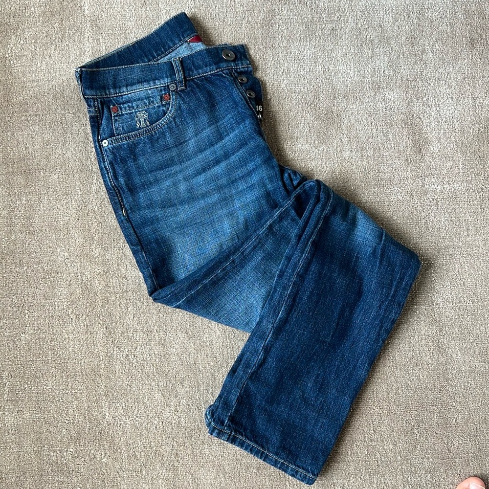 Brunello Cucinelli Slim Denim, Size IT 46 Blue